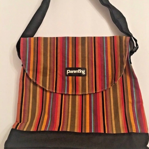 Parenting Bag Colorful Canvass inside is made of “wipeable easy clean” material - Picture 9 of 12